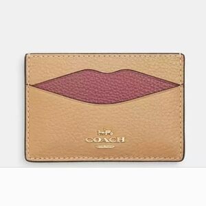 Coach Lip Card Case NWT